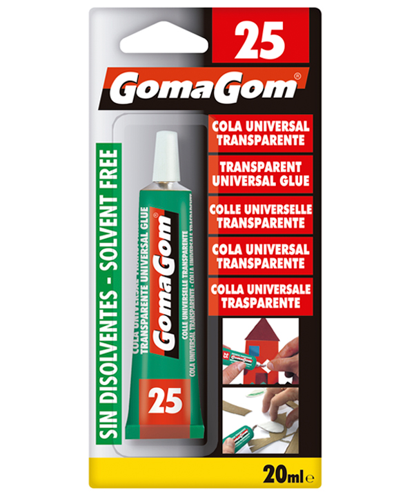 COLA UNIVERSAL TRANSPARENTE 20ml Sin disolventes