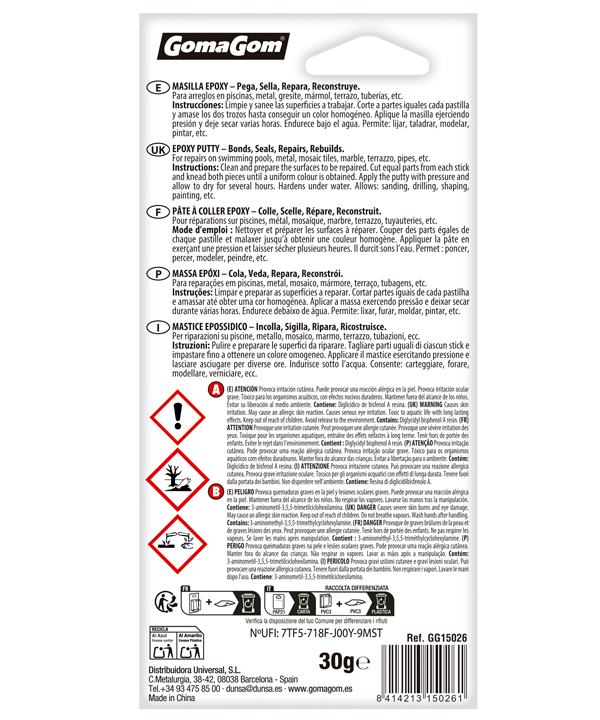 PATÊ À COLLER EPOXY 30g – Image 2