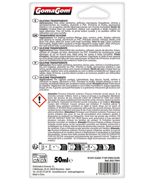 SILICONE TRASPARENTE 50ml - immagine 2