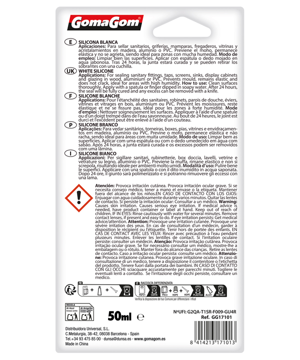 SILICONA BLANCA 50ml - Imagen 2